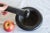 Farmhouse Vintage Honed Black Marble Stone Mortar & Pestle Set, 1990s For Sale - Image 3 of 4