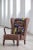 Wingback Chair with Print by Josef Frank For Sale - Image 4 of 4