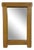 Vintage Brutalist Belgian Oak Mirror, 1970s For Sale