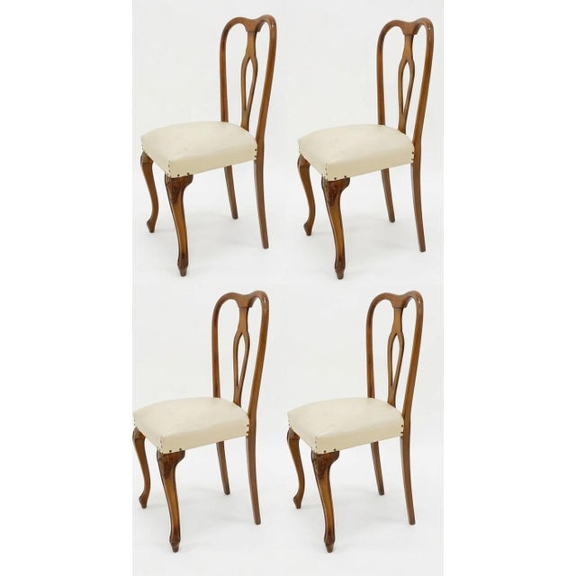 Walnut Collection Chairs, 1960s, Set of 4 For Sale - Image 10 of 10