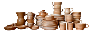 Ceramic Dinner Service with Glazed Terracotta by Jean Austruy, 1960s