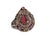 Metal Vintage Natural Ruby, Emerald and Diamond Ring - 925 Sterling Silver Size 7 For Sale - Image 7 of 9