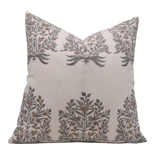 Fabdivine Block Print Cushion Cover 12x20 Inch Duck Canvas- Vrindavan For Sale