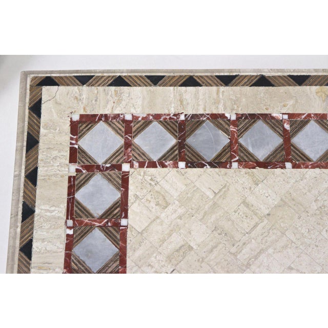 Italian Travertine Stone Coffee Table, 1980s For Sale - Image 11 of 18