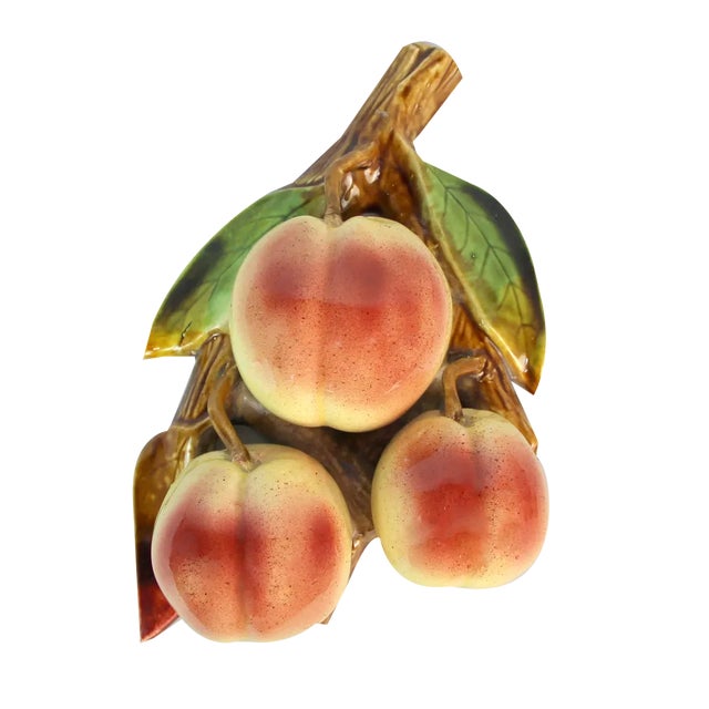 Peach Ceramic Piggy Bank, 1960s For Sale