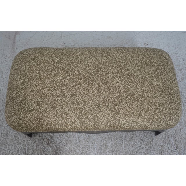 Chinoiserie Chinoiserie Decorated Upholstered Window Bench Ottoman For Sale - Image 3 of 12