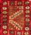Red Pair of Antique Turkish Sampler Rugs With Coral, Yellow and Brown Colors For Sale - Image 8 of 12