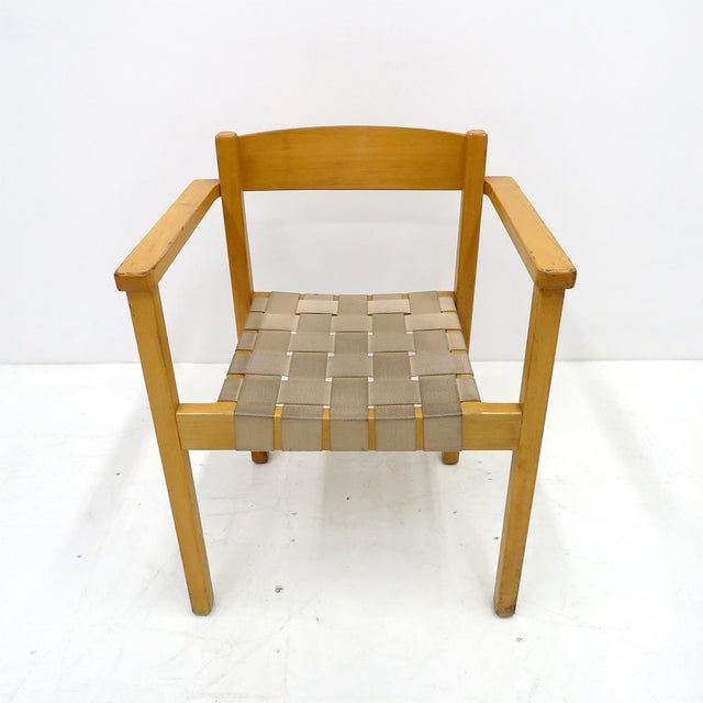 Light Yellow Set of 8 Dining Chairs by Axel Larsson for Balzar Beskow, 1970 For Sale - Image 8 of 10