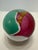 Contemporary Signed James R. Wilbat Jr Hand Blown Art Glass Paperweight Orb Sculpture 4” Colorful For Sale - Image 3 of 12