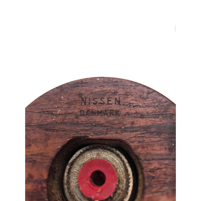 1960s Richard Nissen Teak Wood Pepper Mill With Integrated Salt Shaker For Sale - Image 10 of 11
