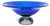 Pairpoint Cobalt Blue Engraved Floral Center Bowl Controlled Bubble Pedestal For Sale - Image 12 of 14