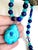 Artisan One-of-a-Kind Gemstone Necklace With Vintage Arizona Turquoise, Lapis Lazuli & Blue Chalcedony For Sale In New York - Image 6 of 18