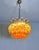 Vintage Chandelier with Quadriedri Amber Shade & Gold Metal Frame, 1990 For Sale - Image 13 of 18