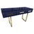 Blue Console Table in Brass and Mirrored Murano Glass from Justfurnituress SRL For Sale - Image 6 of 6