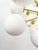 21st Century Ovale Natural Brass Glossy White Murano Sputnik Chandelier by Fabio LTD For Sale - Image 6 of 8