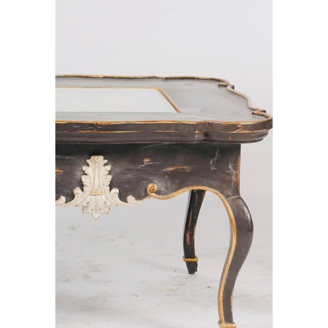 2000 - 2009 Judson Rothschild “Wheels of Fortune” Black, Gilt and Glass End Table, 2006 For Sale - Image 5 of 5