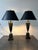 Pair of Green Bronze Urn Lamps With Patinated Finish. For Sale - Image 9 of 12