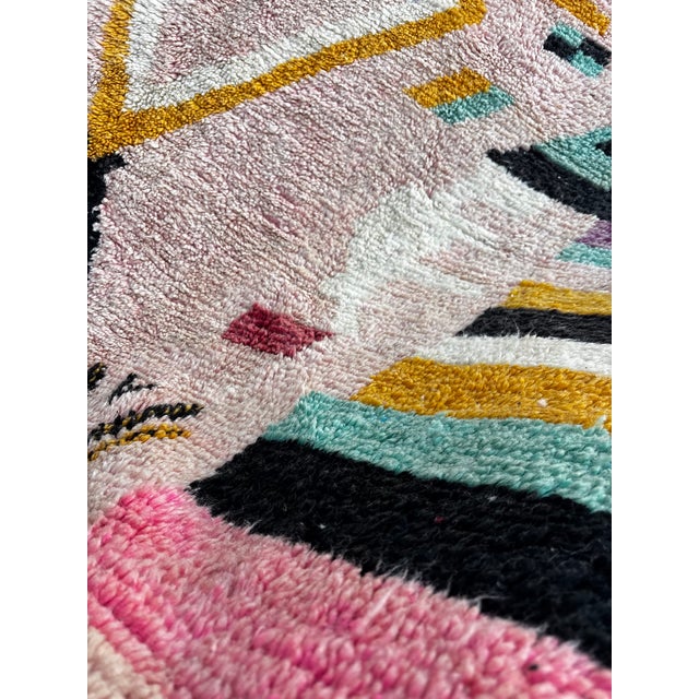 Bauhaus Wool Rug with Abstract Graphic Design, 1990 For Sale - Image 3 of 10