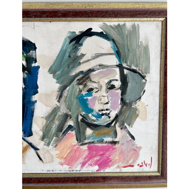 Pinchas Litvinovsky, Large Oil Painting Israeli Pinchas Litvinovsky Jerusalem Israel Bezalel School For Sale In Miami - Image 6 of 10