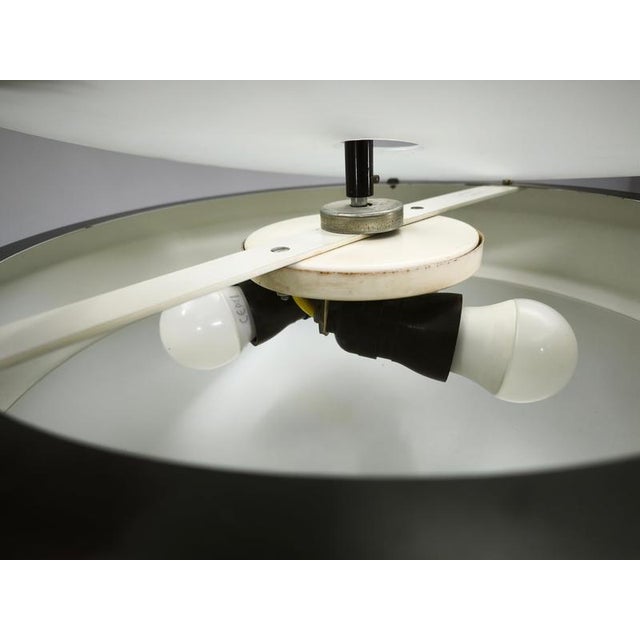 Modernist Black Glass Pendant Light from Napako, Czechoslovakia, 1960s For Sale - Image 9 of 16