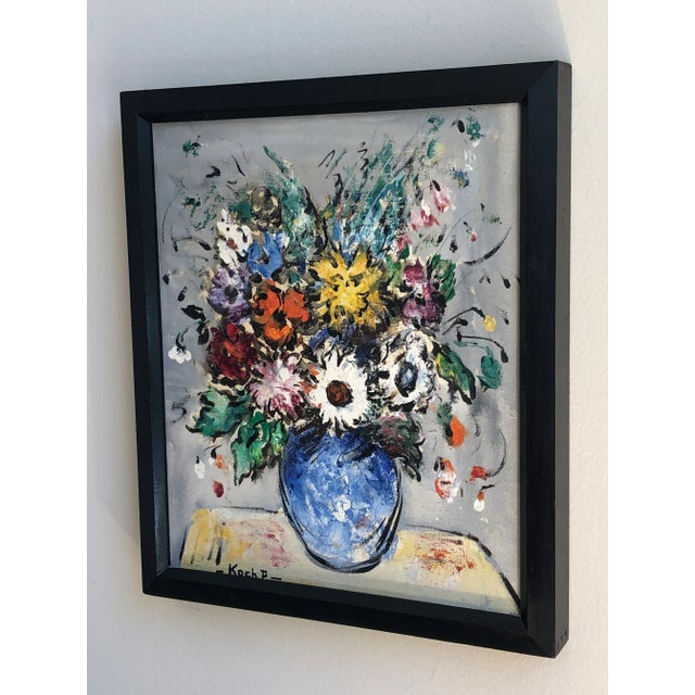 Vintage Impressionist Still Life, Oil on Canvas -- Framed For Sale - Image 4 of 13