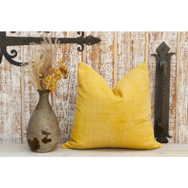 Textile Diya Organic Silk Pillow For Sale - Image 7 of 8