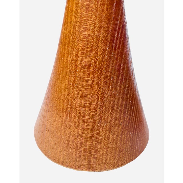 Vintage Teak and Brass Candleholders For Sale - Image 4 of 7