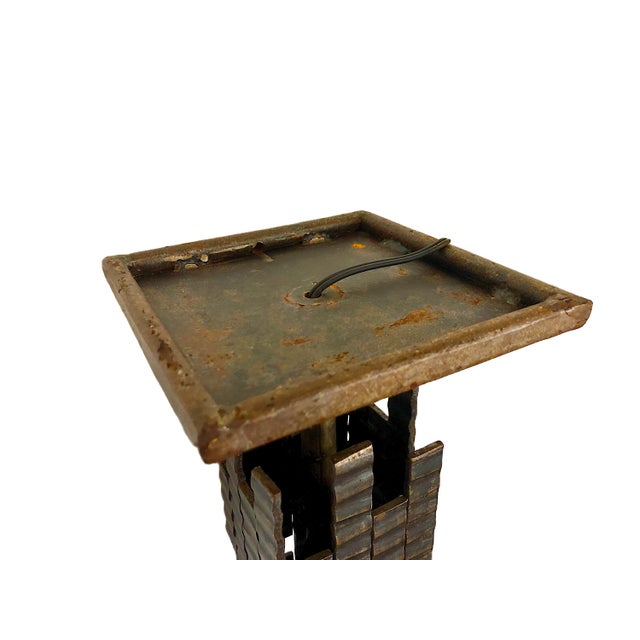 Paul Evans Brutalist Sculptural Table Lamp For Sale - Image 4 of 6