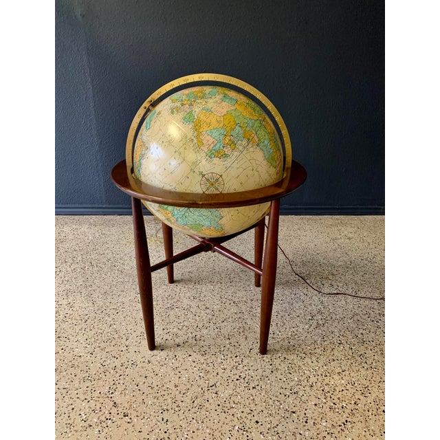 20" Illuminated Floor Standing Globe "Heirloom by Replogle For Sale In Dallas - Image 6 of 13
