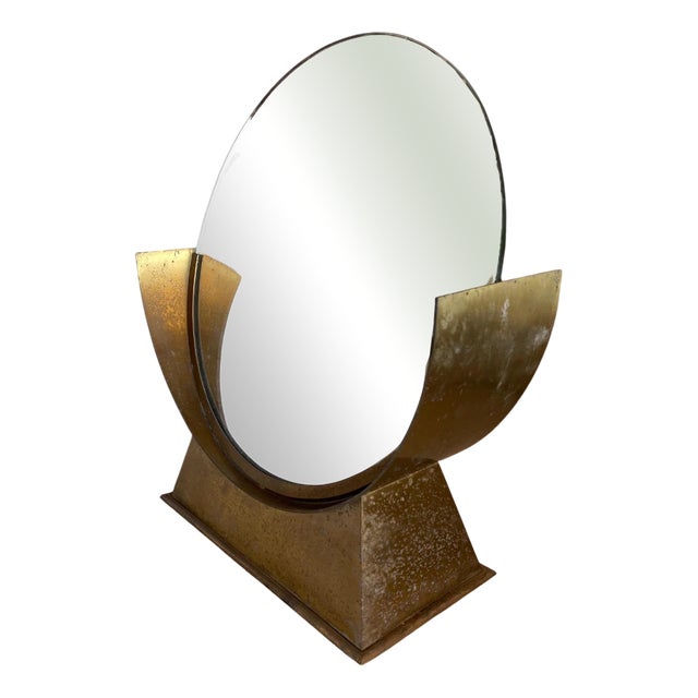 Art Deco Round Mirror For Sale