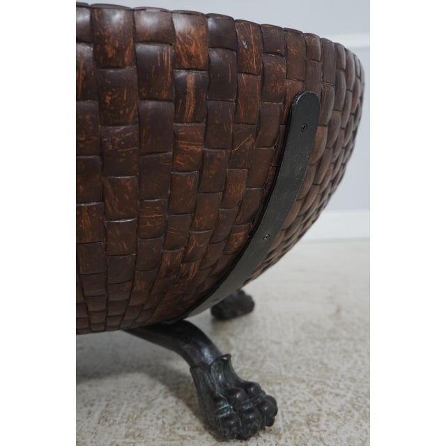 Coconut & Bronze Mounted Coffee Table For Sale In Philadelphia - Image 6 of 14