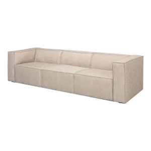 Minimalist Beige Upholstered Sofa