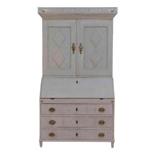 Late 18th-Century Scandinavian Two-Part Secretary, Circa 1790 For Sale