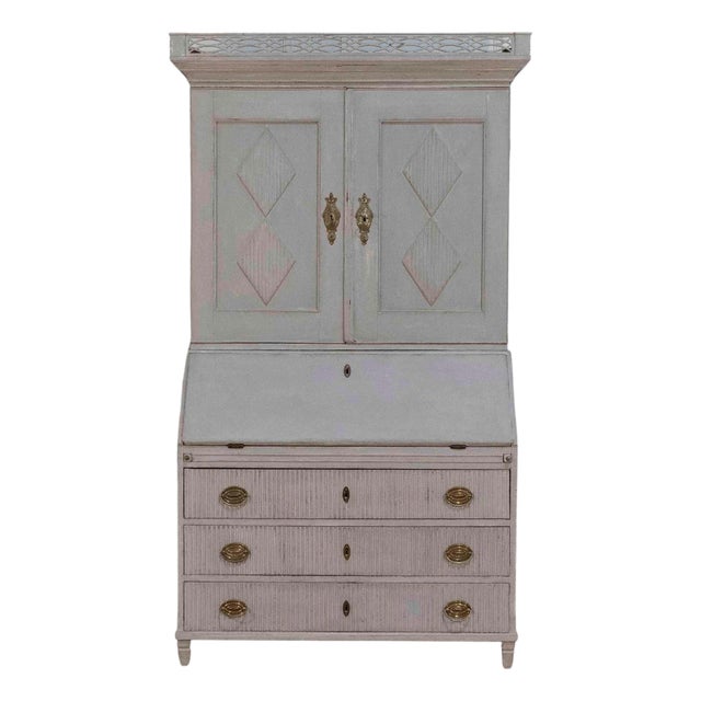 Late 18th-Century Scandinavian Two-Part Secretary, Circa 1790 For Sale