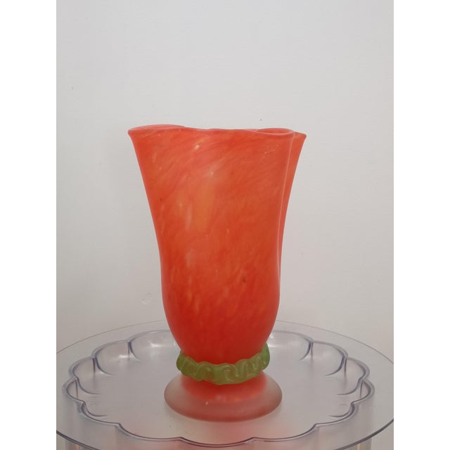 1960s Large Pâte de Verre Vase, France, 1960s For Sale - Image 5 of 6
