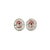 Not Yet Made - Made To Order A Pair of 10.5 Carat Garnet Halo Set Cubic Zirconia Accent Solitaire Stud Earrings in 925 Silver For Sale - Image 5 of 13