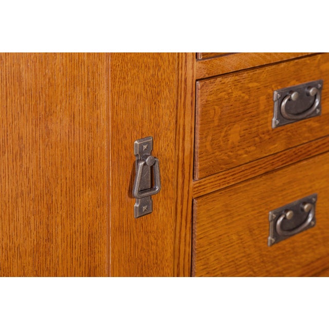 Mission 7 Drawer Sideboard With 2 Doors - Michael's Cherry For Sale - Image 14 of 16