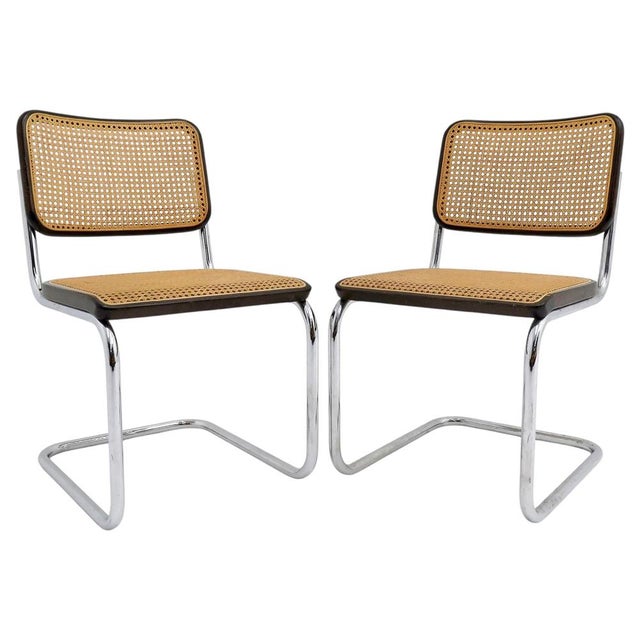 Marcel Breuer for Thonet, S32 Side Chairs, 1980 For Sale - Image 11 of 11