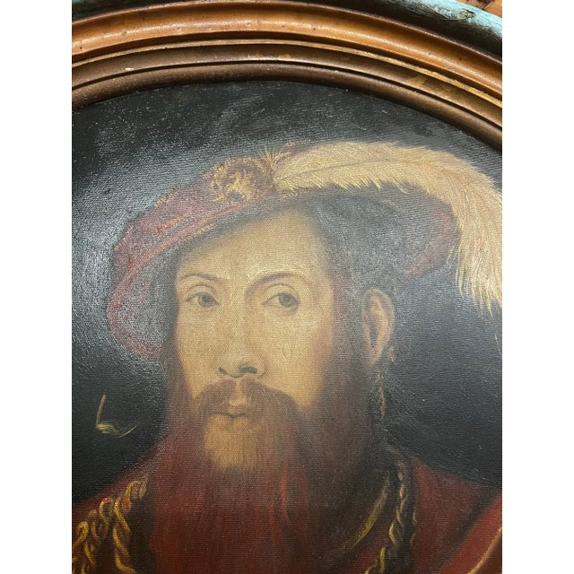 2010s Contemporary Portrait Painting of Henry Vlll by Mohamed Hadid For Sale - Image 5 of 13