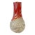 Vintage Hand-Blown Pulled-Feather Studio Art Glass Vase (14") For Sale