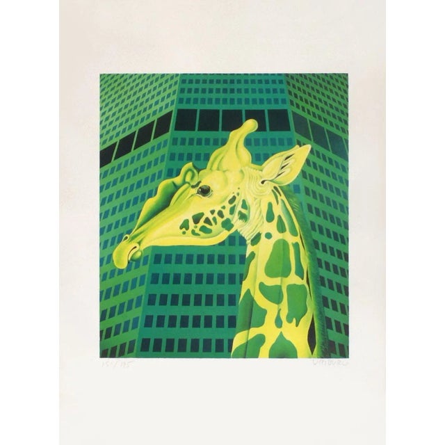 Contemporary 1975 Nicolas Uriburu La Jirafa Lithograph For Sale - Image 3 of 3