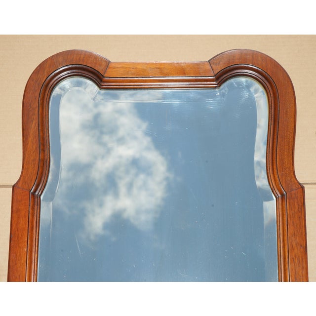 Lovely original Mid Victorian Mahogany Beveled edge wall mirror made in the Queen Anne tas A very good looking well made...