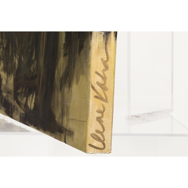 Ilene Kahan - Black & Gold (Franz Kline Homage) 2026 Signed Acrylic on Canvas For Sale In Detroit - Image 6 of 7