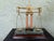 Franklin Mint 150th Anniversary Gold Rush Brass Balance Scale With Marble Base & Weights For Sale - Image 10 of 12