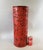 Large Beijing Carved Red Cinnabar-Style Lacquer Floor Vase or Umbrella Stand With Peonies & Pheasant For Sale - Image 10 of 12