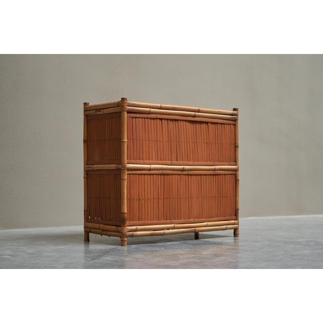 Mid-Century Cabinet in Bamboo, 1960s For Sale - Image 9 of 14