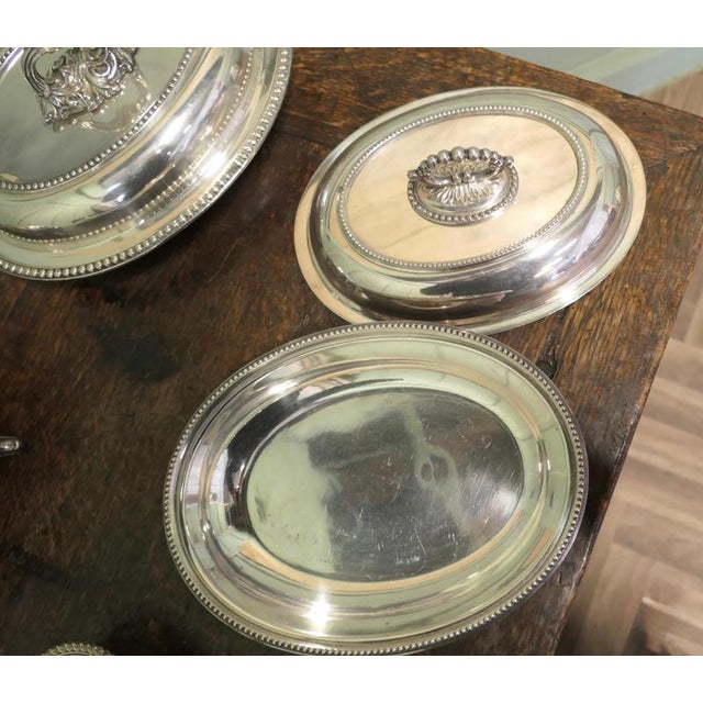 Metal Silver-Plated Dinner Service, 1920s, Set of 6 For Sale - Image 7 of 10