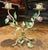 Mid 20th Century Vintage Italian Toleware Two Arm Candelabra For Sale - Image 5 of 12