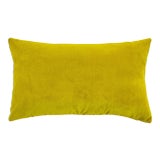 FirmaMenta Italian Chartreuse Velvet Lumbar Pillow For Sale