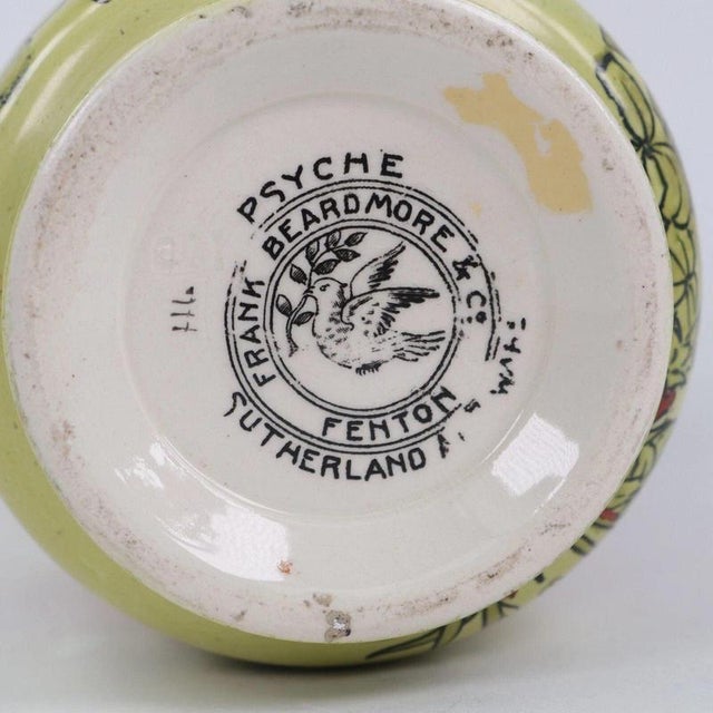 Black Antique Arts and Crafts Ceramic Psyche Vase from Frank Beardmore & Co., 1905 For Sale - Image 8 of 10